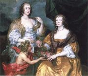 Anthony Van Dyck lady elizabeth thimbleby and dorothy,viscountess andover Spain oil painting artist